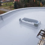 Naprawa dachu z papy w systemie żywic poliuretanowych Hyperdesmo