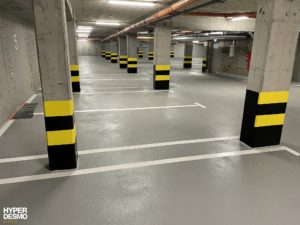 Parking podziemny osiedle Panorama w Tychach - system Hyperdesmo