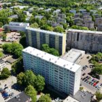 Widok dachu po renowacji płynną membraną poliuretanową Hyperdesmo Fast