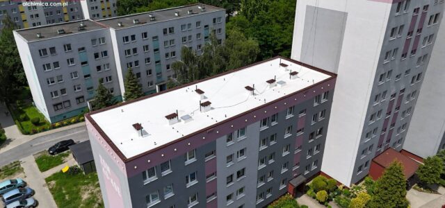 Dach z papy po renowacji w systemie Hyperdesmo