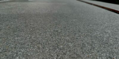 Taras z posadzką cienkowarstwową Alchimica Hyperdesmo