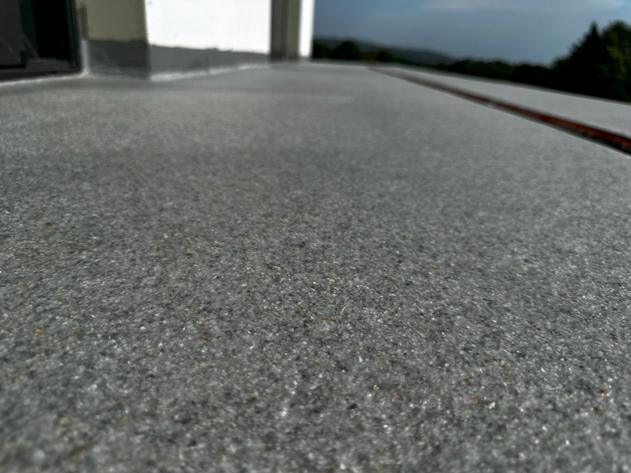 Taras z posadzką cienkowarstwową Alchimica Hyperdesmo