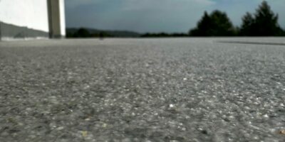 Taras z posadzką cienkowarstwową Alchimica Hyperdesmo