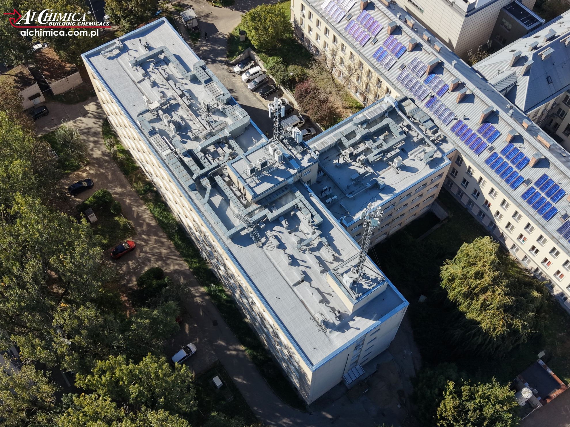 Renowacja dachu Szpitala Dziecięcego na Saskiej Kępie w Warszawie