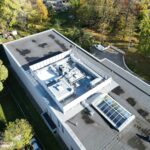 Dach Archiwum Państwowego w Bielsku-Białej po zakończeniu etapu I