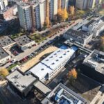 Obraz ilustruje budynek Archiwum Państwowego w Katowicach po zakończeniu prac renowacyjnych pokrycia dachu w systemie Hyperdesmo